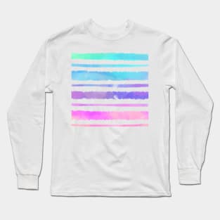 Watercolor stripes Long Sleeve T-Shirt